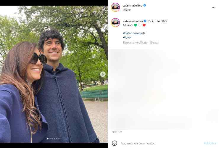 Caterina Balivo e suo marito - www.cilentolive.com