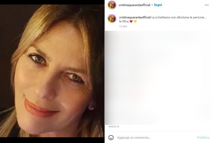 Cristina Quaranta al "GF Vip" - www.cilentolive.com