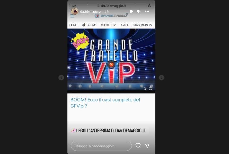 Concorrenti "GF Vip 7" - www.cilentolive.com