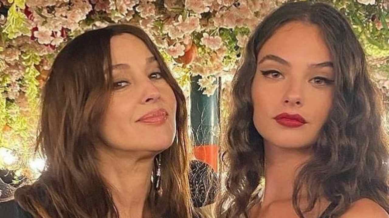 Monica Bellucci con la figlia Deva - www.cilentolive.com