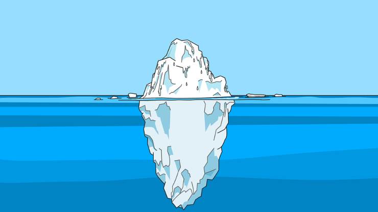 Iceberg in acqua: tutta una questione di densità 