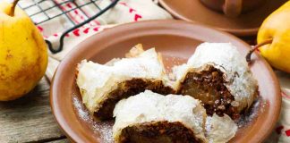 Strudel pere e cioccolato facile
