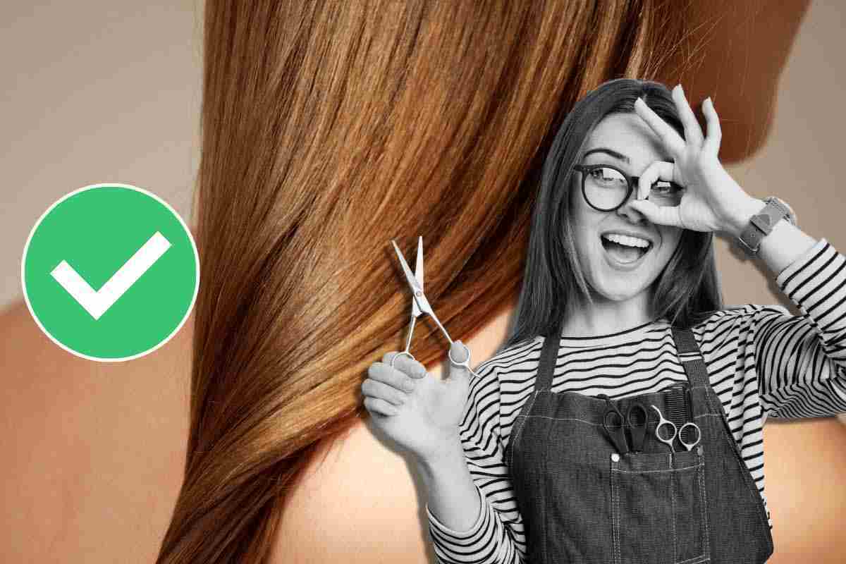 Parrucchiera segreto capelli puliti 