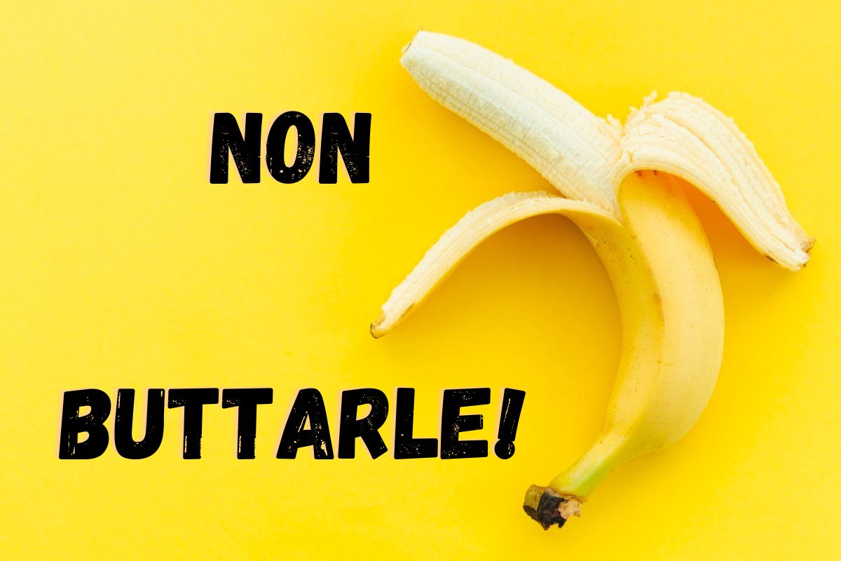 Non buttare la buccia delle banane