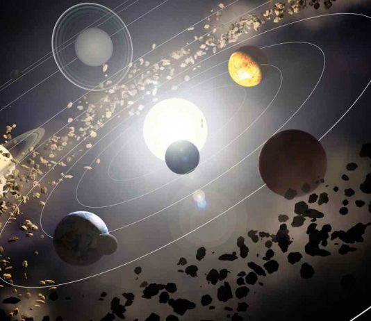Grossa macchia bianca su un pianeta cos'è?