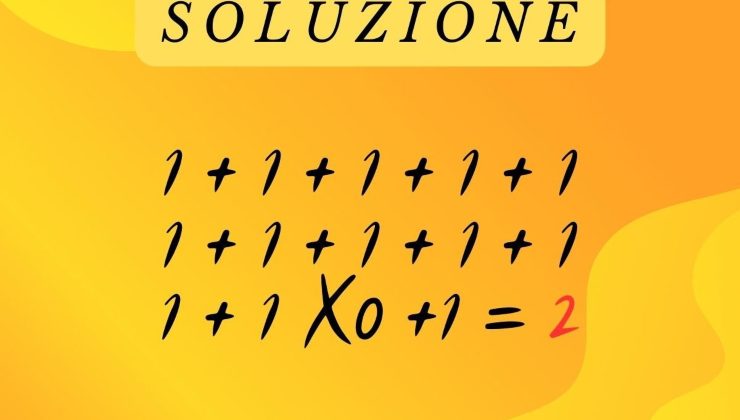 soluzione del calcolo