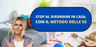 metodo delle 5S per ordinare casa
